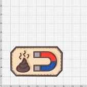Нашивка ( шеврон патч patch ) тактическая  Shit Magnet 3D PVC ( пластизоль ) на липучке 6х3,5 песочная (2504776) - ВОЕНТОРГ ТЫЛОВИК