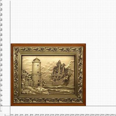 Ключница настенная Маяк деревянная 260х210х90 (4311073) - HAKKI.RU