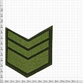 Знак - годичка ( нашивка шеврон ) нарукавный за выслугу лет ( по годам службы ) 7 лет полевой вышитый на липучке (2508057) - ВОЕНТОРГ ТЫЛОВИК