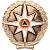 Эмблема ( знак ) петличная ( петлица ) МЧС России с тонировкой золотистая (2102106) - HAKKI