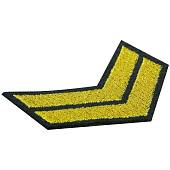 Знак - годичка ( нашивка шеврон ) нарукавный за выслугу лет ( по годам службы ) 2 года вышитый черный (2508107) - ВОЕНТОРГ ТЫЛОВИК