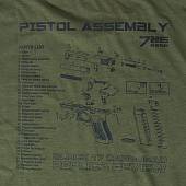 Футболка 726 GEAR мужская Pistol оливковая (1214011) - ВОЕНТОРГ ТЫЛОВИК