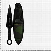 Нож метательный BOKER набор из 3-х ножей 65х13 в чехле шнур черный (3916011) - ВОЕНТОРГ ТЫЛОВИК