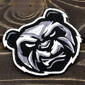 Нашивка ( шеврон патч patch ) тактическая Злобная панда вышитая на липучке D-8,5 серая (2509569) - ВОЕНТОРГ ТЫЛОВИК