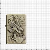 Зажигалка  бензиновая Eaglе ( орел ) золотистая (4403961) - ВОЕНТОРГ ТЫЛОВИК