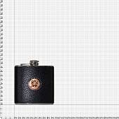 Фляга подарочная с жетоном ГРУ ГШ ВС РФ в коже 6 OZ-180 мл (3407898) - ВОЕНТОРГ ТЫЛОВИК