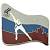 Значок ( знак ) олимпийский Ванкувер / Vancouwer 2010 команда России Скоростной бег на коньках / Speed Skating коллекционный на пимсе (2308043) - HAKKI