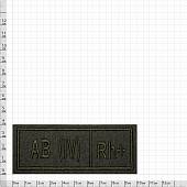 Нашивка ( шеврон ) на грудь Группа крови AB (IV) Rh+ полоса 10x4 вышитая оливковая (2501972) - ВОЕНТОРГ ТЫЛОВИК