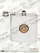 Фляга подарочная с жетоном ГРУ ГШ ВС РФ 6 OZ-180 мл (3407933) - ВОЕНТОРГ ТЫЛОВИК