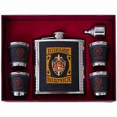 Набор подарочный c символикой КГБ СССР / Коньяк Водочка ( фляга 16 OZ-500 мл + стопки 4х80 мл + лейка ) (4801959) - ВОЕНТОРГ ТЫЛОВИК