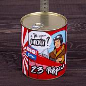 Носки в банке консервированные подарочные Носки BIG 5пар А ты купил носки? (4807195) - ВОЕНТОРГ ТЫЛОВИК