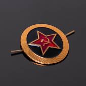 Кокарда Морская пехота СССР с эмалью золотистая (2105956) - ВОЕНТОРГ ТЫЛОВИК