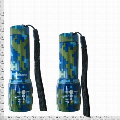 Фонарь LED Flashlight светодиодный Police 20000W камуфлированный цифра синяя (3311918) - HAKKI.RU