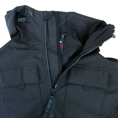 Куртка 726 GEAR SoftShell тактическая демисезонная ветровлагозащитная мембрана черная (1105171) - HAKKI.RU
