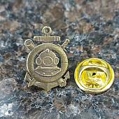 Знак фрачный Водолазный шлем в якоре на пимсе (2302195) - ВОЕНТОРГ ТЫЛОВИК