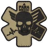 Нашивка ( шеврон патч patch ) тактическая PARAMEDIC 3D PVC ( пластизоль ) на липучке 7,5х7,5 песочная (2504261) - ВОЕНТОРГ ТЫЛОВИК