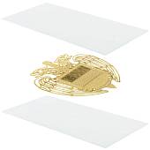 Наклейка металлизированная Герб ФСО 32х23 мм (4420001) - ВОЕНТОРГ ТЫЛОВИК