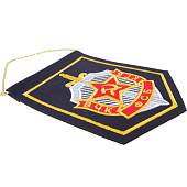Вымпел с символикой ВЧК КГБ ФСБ средний вышитый 14х20 черный (4503082) - ВОЕНТОРГ ТЫЛОВИК