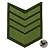 Знак - годичка ( нашивка шеврон ) нарукавный за выслугу лет ( по годам службы ) 8 лет полевой вышитый на липучке (2508058) - HAKKI