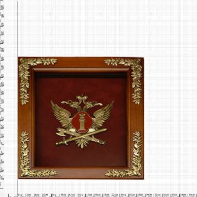 Ключница настенная ФСИН деревянная 290х340х90 (4311047) - HAKKI.RU
