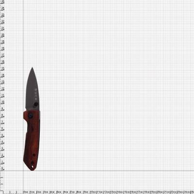 Нож складной BUCK с клипсой коричневый (3914040)  - HAKKI.RU