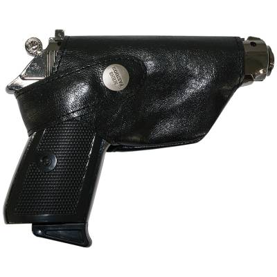Зажигалка газовая пистолет 508 Leather Machine черная (4403250) - HAKKI.RU