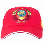 Бейсболка с символикой Герб СССР / СССР вышитая красная (1401108) - ВОЕНТОРГ ТЫЛОВИК