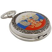 Часы карманные ПОЛЕТ ( POLJOT ) мужские с символикой Герб ( Орел ) России 2035/905.1.001 (4104006) - ВОЕНТОРГ ТЫЛОВИК
