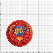 Магнит с символикой Герб СССР ( круглый ) D-5,5 красный (4404031) - ВОЕНТОРГ ТЫЛОВИК