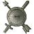 Эмблема ( знак ) петличная ( петлица ) РВСН защитная (2102076) - HAKKI