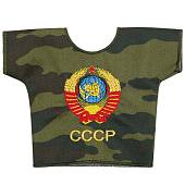 Рубашка ( чехол ) сувенирная Герб СССР на бутылку флора зеленая (4405014) - ВОЕНТОРГ ТЫЛОВИК