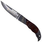 Нож складной Columbia USA Saber в чехле коричневый (3914046)  - ВОЕНТОРГ ТЫЛОВИК