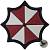 Нашивка ( шеврон патч patch ) тактическая UMBRELLA CORPORATION 3D PVC ( пластизоль ) на липучке 7х7 черная (2504162) - HAKKI