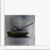 Часы настенные с символикой Танковые войска РФ 28х28 (4102132) - ВОЕНТОРГ ТЫЛОВИК