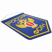 Вымпел с символикой ФСКН России средний вышитый 15х21 васильковый (4503105) - ВОЕНТОРГ ТЫЛОВИК