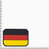 Нашивка ( шеврон патч patch ) тактическая  флаг GERMANY ГЕРМАНИЯ ( триколор ) 3D PVC ( пластизоль ) на липучке 9х6 триколор (2504808) - ВОЕНТОРГ ТЫЛОВИК