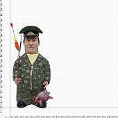 Скульптура Бар - заначка Генерал Пограничных войск КГБ СССР рыбак с уловом (4904051) - ВОЕНТОРГ ТЫЛОВИК