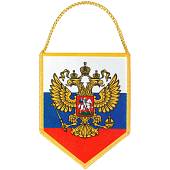 Вымпел мини в авто двухсторонний МВД России / Герб ( орел ) РФ триколор (4501100) - ВОЕНТОРГ ТЫЛОВИК
