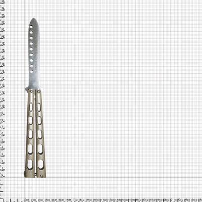 Нож тренировочный BENCHMADE складной бабочка серебристый (3912011) - HAKKI.RU