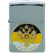 Зажигалка с символикой Имперский флаг России бензиновая серебристая (4403205) - ВОЕНТОРГ ТЫЛОВИК