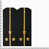 Погоны ВМФ на офисную форму Старший лейтенант рип-стоп машинная вышивка пластик (2204967) - ВОЕНТОРГ ТЫЛОВИК