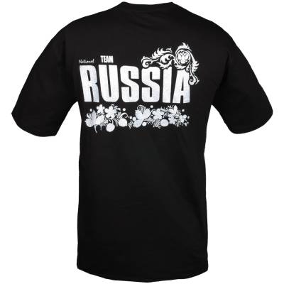 Футболка Team Russia (матрешки) черная (1208229) - HAKKI.RU
