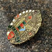 Знак нагрудный 100 ЛЕТ КСАПО закрутка (2301596) - ВОЕНТОРГ ТЫЛОВИК