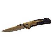 Нож складной BOKER PLUS полуавтоматический с клипсой золотистый (3913088) - ВОЕНТОРГ ТЫЛОВИК
