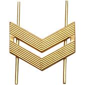 Знак различия ( лычка ) на погон Младший сержант золотистая (2101045) - ВОЕНТОРГ ТЫЛОВИК