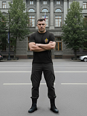 Футболка с символикой Академия ФСБ ( Федеральная служба безопасности ) России вышитая черная (1208282) - ВОЕНТОРГ ТЫЛОВИК