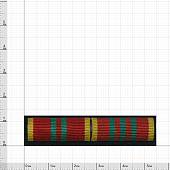 Планка №2 МВД За отличие в военной службе 2 и 3 степени синий фон на заколке (2405104) - ВОЕНТОРГ ТЫЛОВИК
