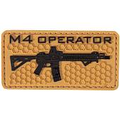 Нашивка ( шеврон патч patch ) тактическая M4 OPERATOR 3D PVC ( пластизоль ) на липучке 8х4 песочная (2504784) - ВОЕНТОРГ ТЫЛОВИК