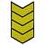 Знак - годичка ( нашивка шеврон ) нарукавный за выслугу лет ( по годам службы ) 20 лет вышитый (2508045) - HAKKI