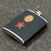 Фляга подарочная с символикой ГРУ ГШ ВС РФ / Звезда СССР 7 OZ-200 мл черная (4608099) - ВОЕНТОРГ ТЫЛОВИК